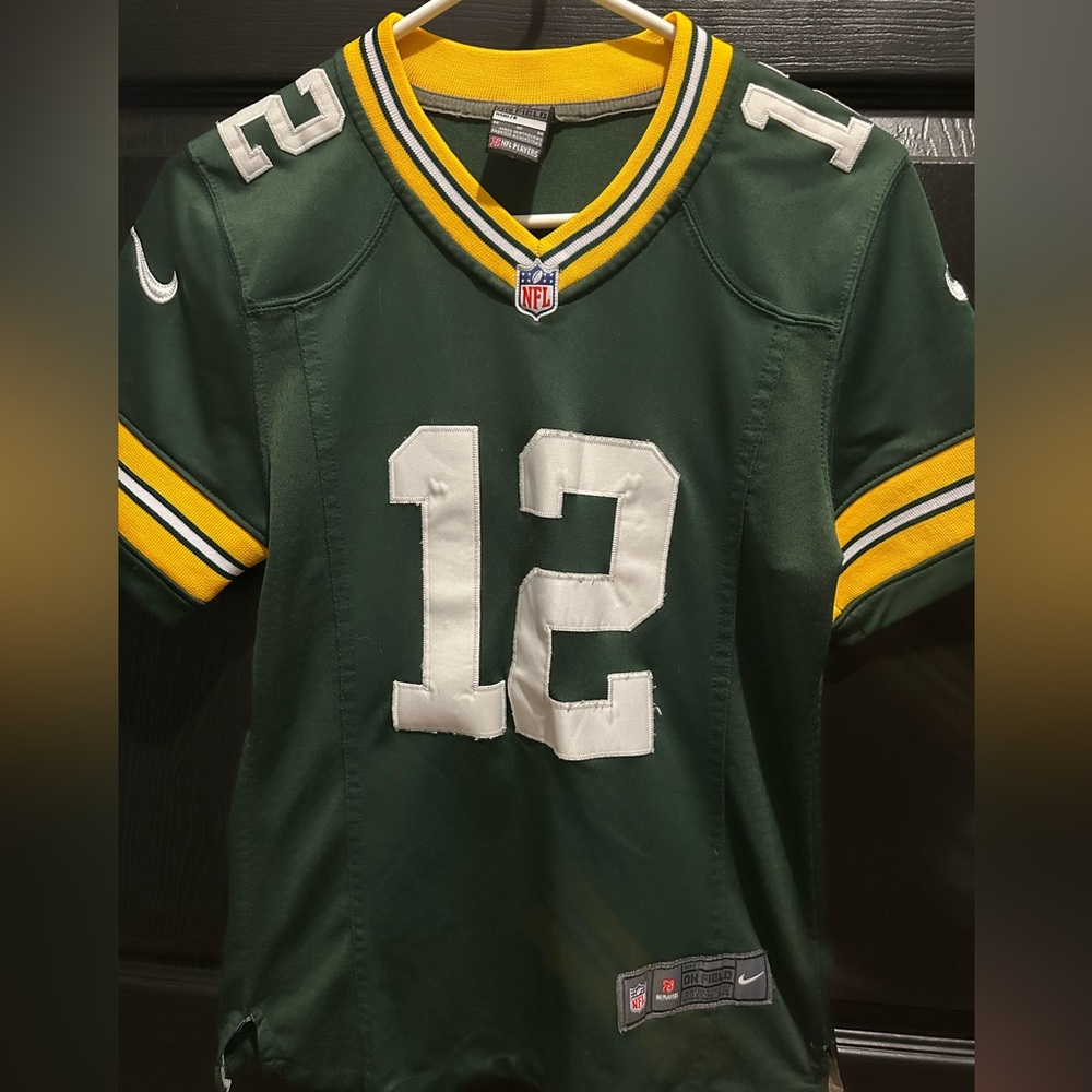 Green Bay Packers jersey youth M, Nike On Field Rodgers jersey
